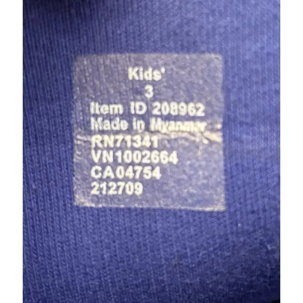 L.L.Bean Kids' Puddle Stompers Rain Boot Blue Size 3 Waterproof Outdoors